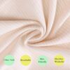 6 Pack Baby Hooded Towel and Washcloths Set, Premium Ultra Soft Reusable Organic Cotton Baby Bath Towel for Infant and Toddler, Unisex Babies' Gifts (M (Pack of 6), Multicolor - D) - Image 7