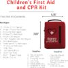 Portable First Aid and CPR Kit for Children - Ideal for Home, Car, School, Camping, and Travel. Latex-Free Bandages – Custom First Aid Guide by The Life Safety Pro - Image 5