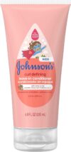 Johnson's Baby Curl Defining Tear-Free Kids' Leave-in Conditioner with Shea Butter, Paraben-, Sulfate- & Dye-Free Formula, Hypoallergenic & Gentle for Toddlers' Hair, 6.8 fl. Oz