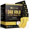 Under Eye Patches (30 Pairs), 24K Gold Under Eye Mask for Puffy Eyes, Dark Circles,Bags and Wrinkles with Collagen,Relieves Pressure and Reduces Wrinkles,Revitalises and Refreshes Your Skin