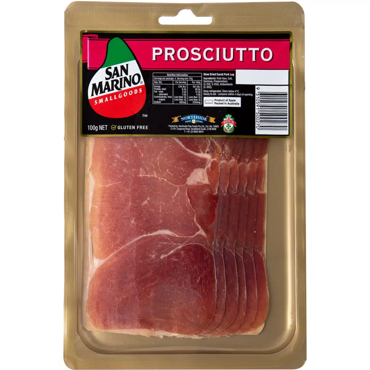 775734 San Marino Prosciutto 100g - Image 1