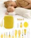 Baby Healthcare and Grooming Kit 15 in 1, Safe Baby Grooming Kit Newborn Girl Boy Essentials, Portable Baby Care Set Nursery Shower Gift for Infant Baby Registry Search (Yellow) - Image 7